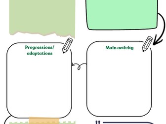 5 minute lesson plan - PE