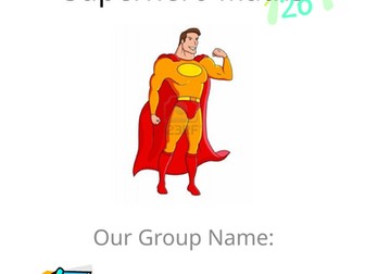 LKS2 Maths various superhero activities