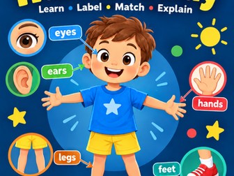 Year 1 Science – Parts of the Human Body | Human Body, Five Senses, Worksheets & Answers