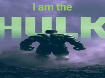 I am the Hulk! Super-hero Origin Story Slideshow x4