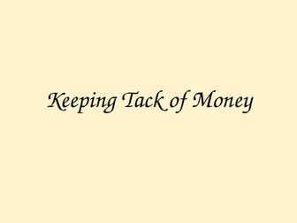 LKS2 - Living in the Wider World- Keeping track of Money