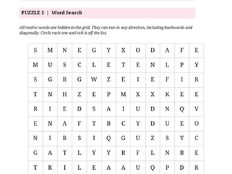 S3 PE Cover Lesson | Fitness Puzzle Pack | Components of Fitness Cover Work