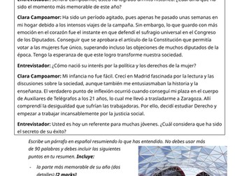 AQA A Level Spanish: Reading Comprehension Practice (Summary & Synonyms)