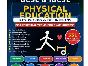 GCSE & IGCSE Physical Education Key Words & Definitions | 551 Terms | Cambridge 0413 AQA Edexcel OCR