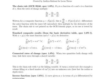 Chain Rule | OCR A A-Level Maths | 40 Worked Examples (H240)