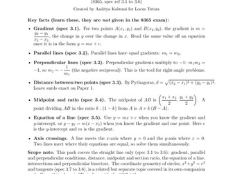 Coordinate Geometry: Straight Lines | AQA L2 Further 8365 | 40 Worked Examples