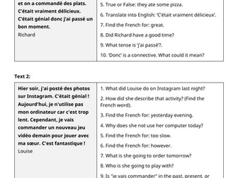AQA GCSE 2026: Past Online Reading | Technology (French Foundation)