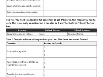 AQA GCSE 2026: Past Online Speaking Exam | Technology (French Foundation)