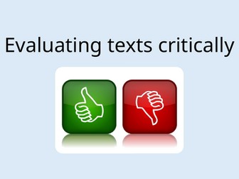 GCSE English - Evaluation