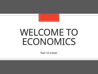 AQA A level economics intro.