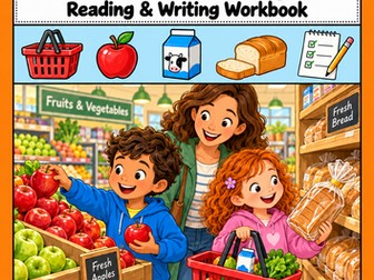 Shopping Vocabulary Reading Comprehension | Grades 1-2 EAL ESL