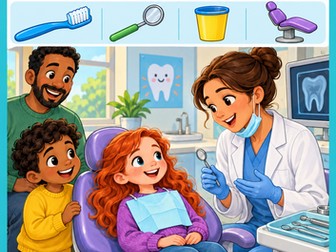 Dentist Visit Reading Comprehension and Writing Workbook Grades 1-2