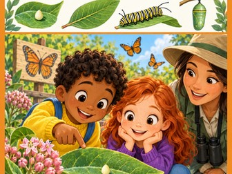 Butterfly Life Cycle Reading Comprehension Workbook Grades 1-2