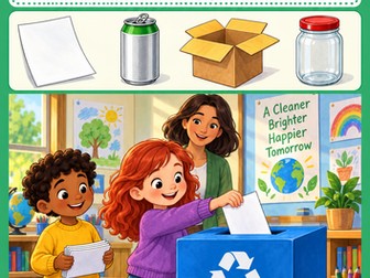 Recycling Reading Comprehension and Writing Workbook Grades 1-2
