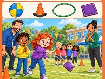 School Sports Day Reading and Writing Workbook Grades 1-2