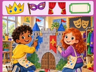 School Play Reading Comprehension and Writing Workbook Grades 1-2