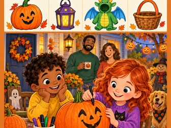 Halloween Reading Comprehension and Writing Workbook Grades 1-2