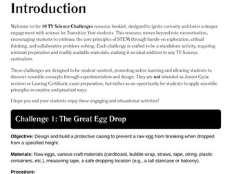 10 TY Science Challenges