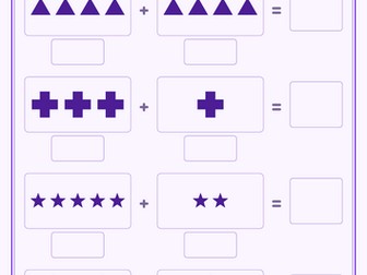 Count and Add with Pictures | 23 Sheets