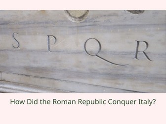 Roman Conquest of Italy Slideshow Presentation