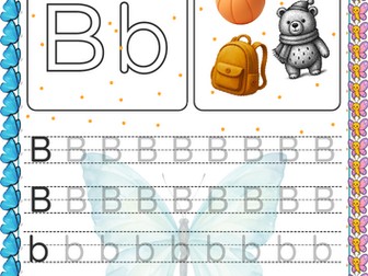 Letter B Tracing Page