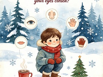 Winter Five Senses Detective Science Activity K-1