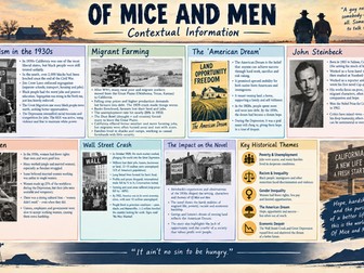 Of Mice and Men Context Poster