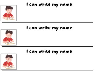 I can write my name