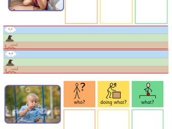 Colourful semantics early sentence building