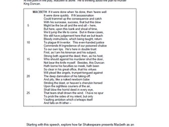 Macbeth Grade 9 Essay - Ambition