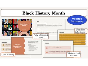 Black History Month Assembly | KS1 & KS2 | Updated for 2026-27