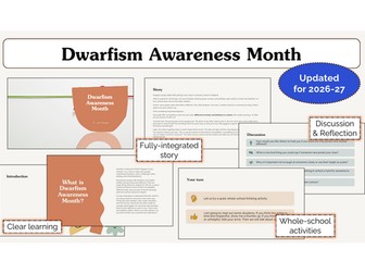 Dwarfism Awareness Month Assembly | KS1 & KS2 | Updated for 2026-27