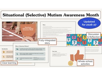 Situational (Selective) Mutism Awareness Month Assembly | KS1 & KS2 | Updated for 2026-27