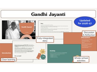 Gandhi Jayanti Assembly | KS1 & KS2 | Updated for 2026-27