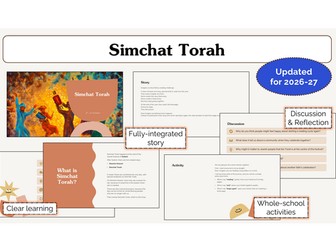 Simchat Torah Assembly | KS1 & KS2 | Updated for 2026-27
