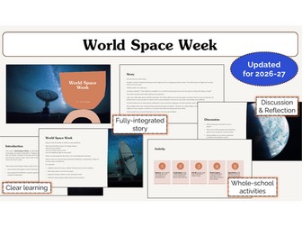 World Space Week Assembly | KS1 & KS2 | Updated for 2026-27
