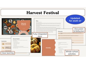 Harvest Festival Assembly | KS1 & KS2 | Updated for 2026-27