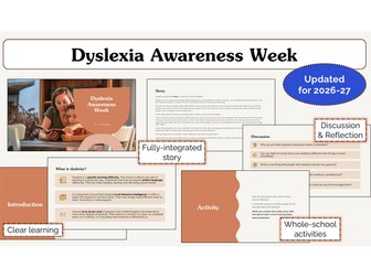 Dyslexia Awareness Week Assembly | KS1 & KS2 | Updated for 2026-27