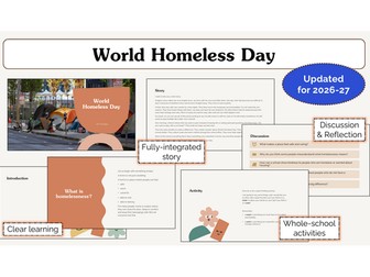 World Homeless Day Assembly | KS1 & KS2 | Updated for 2026-27