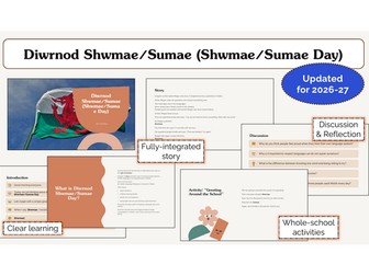Diwrnod Shwmae/Sumae (Shwmae/Sumae Day) Assembly | KS1 & KS2 | Updated for 2026-27