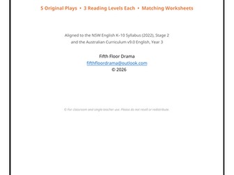 Year 3 Readers Theatre Scripts | Differentiated Fluency Plays & Worksheets