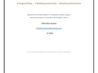 Year 4 Readers Theatre Scripts | Differentiated Fluency Plays & Worksheets