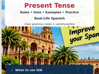 Spanish Grammar Focus 005 | SER vs ESTAR Present Tense | GCSE IGCSE KS3 Spanish