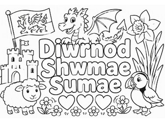 Diwrnod Shwmae/Sumae Colouring Sheets | Shwmae/Sumae Day | Updated for 2026-27