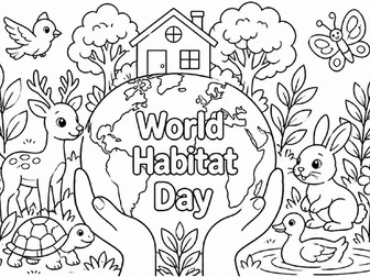 World Habitat Day Colouring Sheets | 3 Designs | Updated for 2026-27