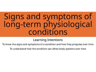 Health and social care - F094 - Long-term physiological conditions - Unit 2