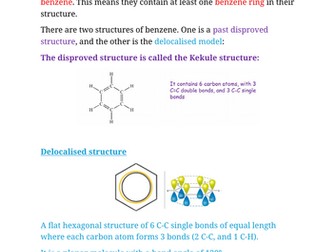 WJEC A level Chemistry A2 Unit 4 topic 4.2 Aromaticty notes