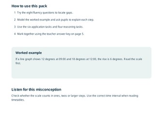 Year 5 Statistics and Timetables Pack