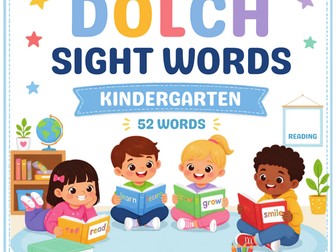 Dolch Sight Words Kindergarten
