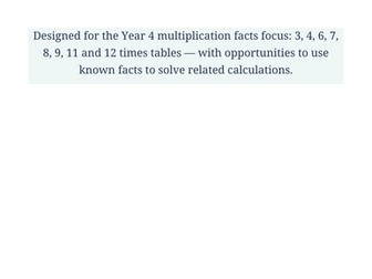 ear 4 Times Tables Games & Challenges - Fun, Engaging Multiplication Activities